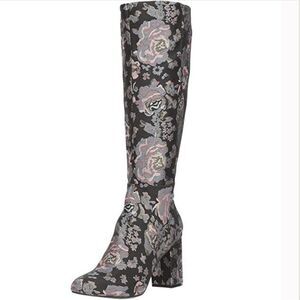 NWOB Kenneth Cole Reaction Brocade Knee High Boots